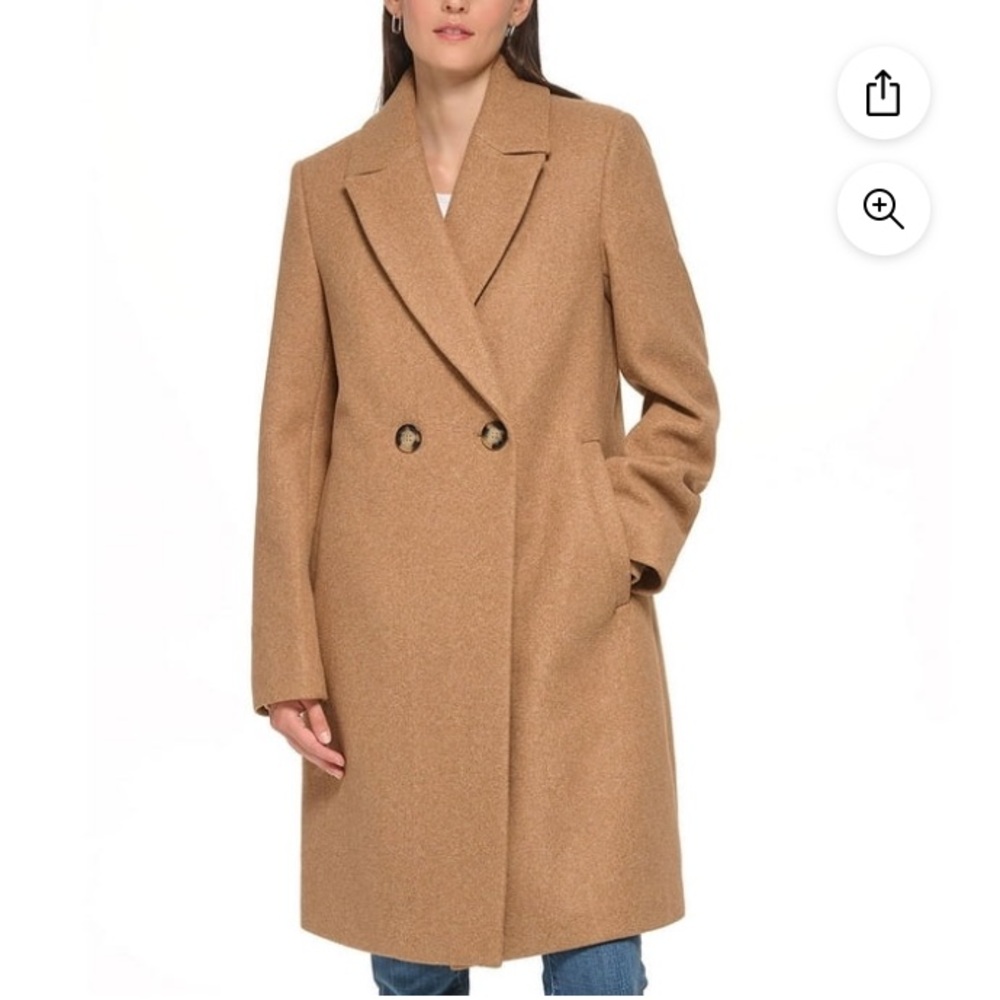 DKNY Women's Camel Trench Coat